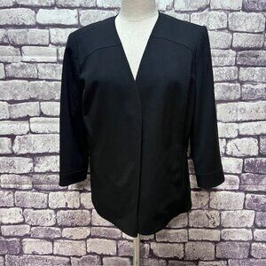 Jones Studio Black Fully Lined Jacket Size L